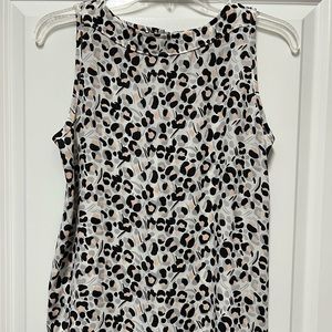 LOFT Maternity Tank Gray Black Blush Pattern Size XXS